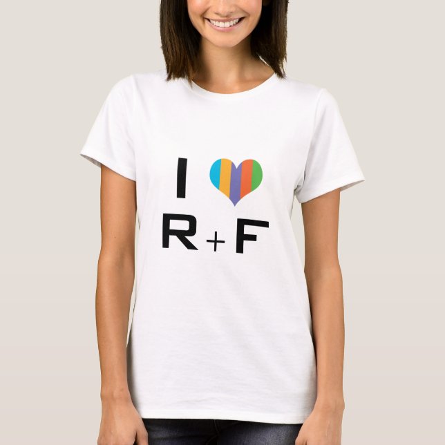 Tshirt I Love R+F (Front)