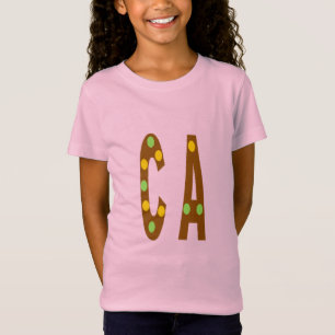 Tshirt rose jersey fin CHOCOLAT BONBONS CALIFORNIA