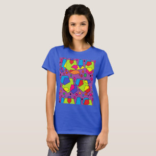 Tshirt top with big coloured chunks on it