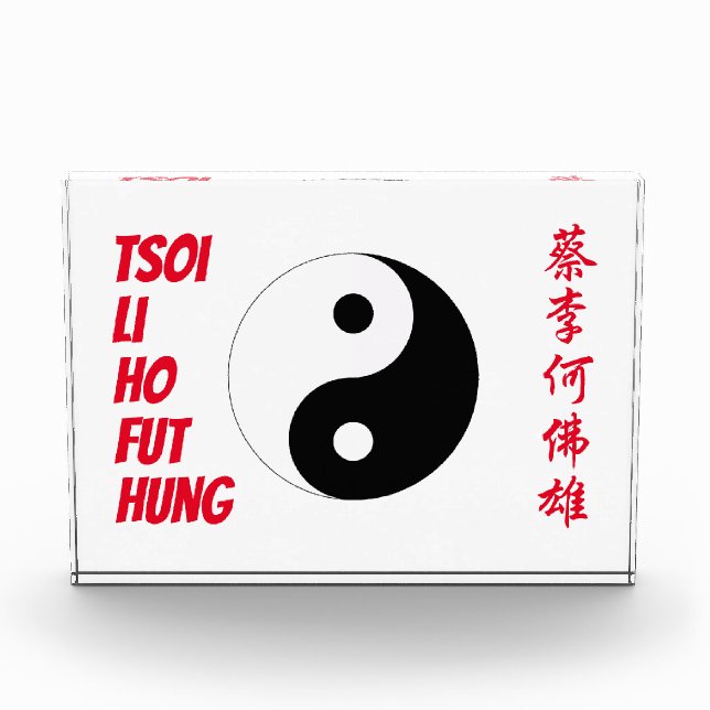 Tsoi Li Ho Fut Hung Kung Fu San Soo Five Families Photo Block (Front)