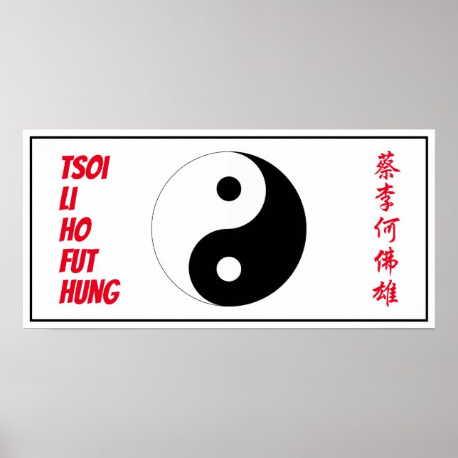 Tsoi Li Ho Fut Hung Kung Fu San Soo Five Families Poster (Front)