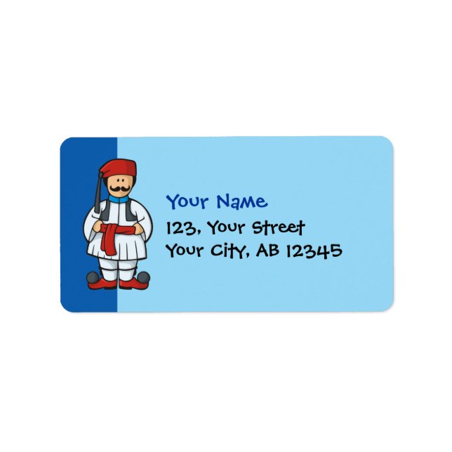 Tsolias Cartoon Label (Front)