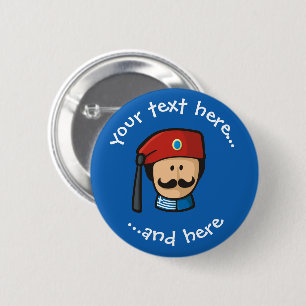 Tsolias Head 6 Cm Round Badge