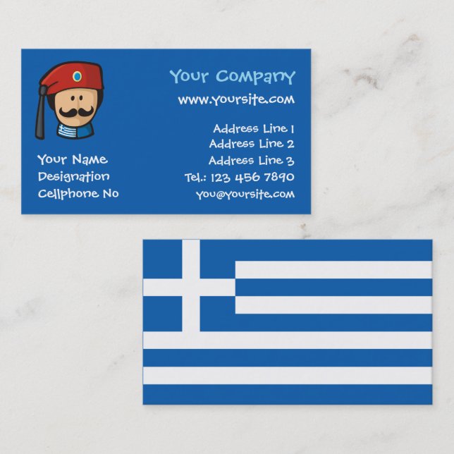 Tsolias Head Business Card (Front/Back)