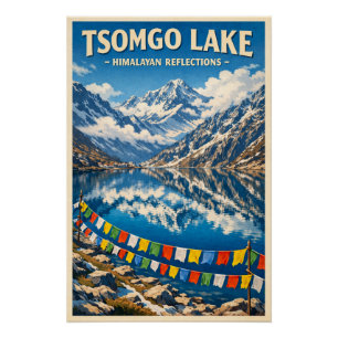 Tsomgo Lake (Changu Lake), Sikkim, India travel Poster