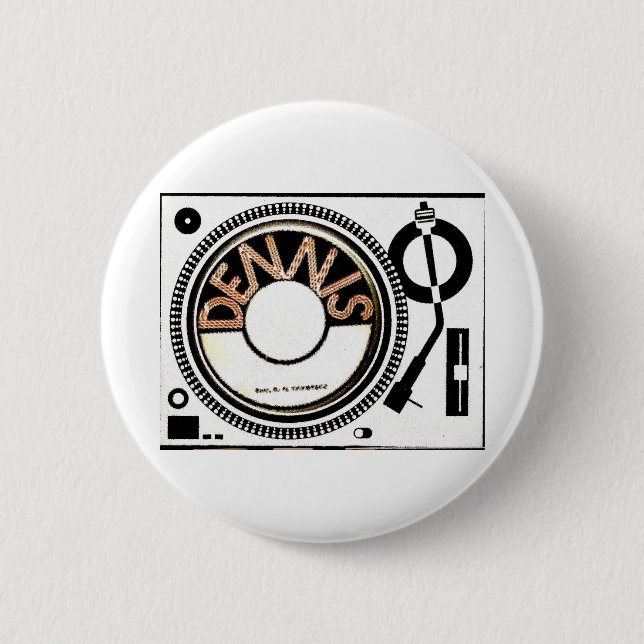 TST /DENNIS BRAND 6 CM ROUND BADGE (Front)
