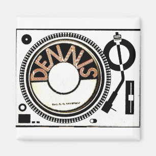 TST / DENNIS TURNTABLE MERCHANDISE MAGNET