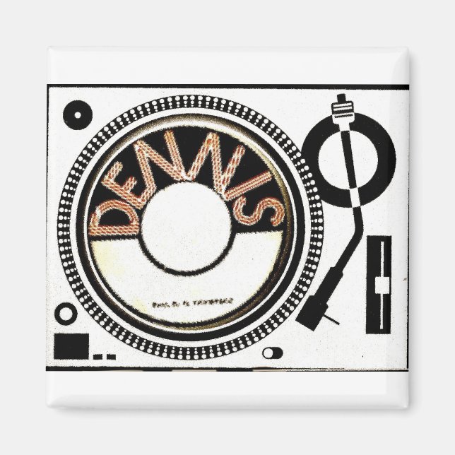 TST / DENNIS TURNTABLE MERCHANDISE MAGNET (Front)