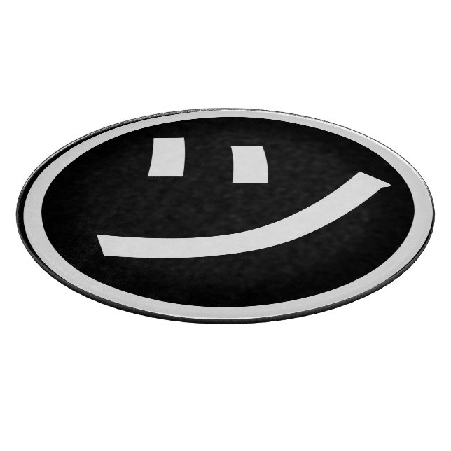 ㋡ Tsu Kana Katakana Smiling Emoji / Emoticon Cutting Board (Corner)