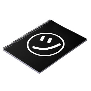 ㋡ Tsu Kana Katakana Smiling Emoji / Emoticon Notebook