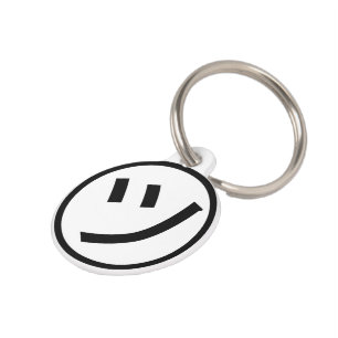 ㋡ Tsu Kana Katakana Smiling Emoji / Emoticon Pet Tag