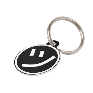 ㋡ Tsu Kana Katakana Smiling Emoji / Emoticon Pet Tag