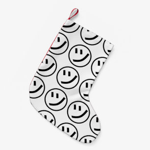 ㋡ Tsu Kana Katakana Smiling Emoji / Emoticon Small Christmas Stocking