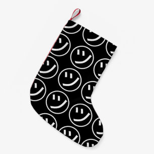 ㋡ Tsu Kana Katakana Smiling Emoji / Emoticon Small Christmas Stocking