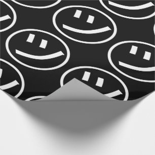 ㋡ Tsu Kana Katakana Smiling Emoji / Emoticon Wrapping Paper