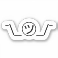 Tsu Kana Shrug Emoticon ¯\_㋡_/¯ Japanese Kaomoji S