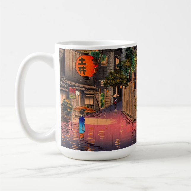 Tsuchiya Koitsu - Evening at Ushigome Coffee Mug (Left)