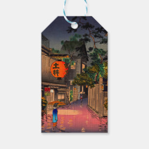 Tsuchiya Koitsu - Evening at Ushigome Gift Tags