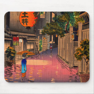 Tsuchiya Koitsu - Evening at Ushigome Mouse Mat