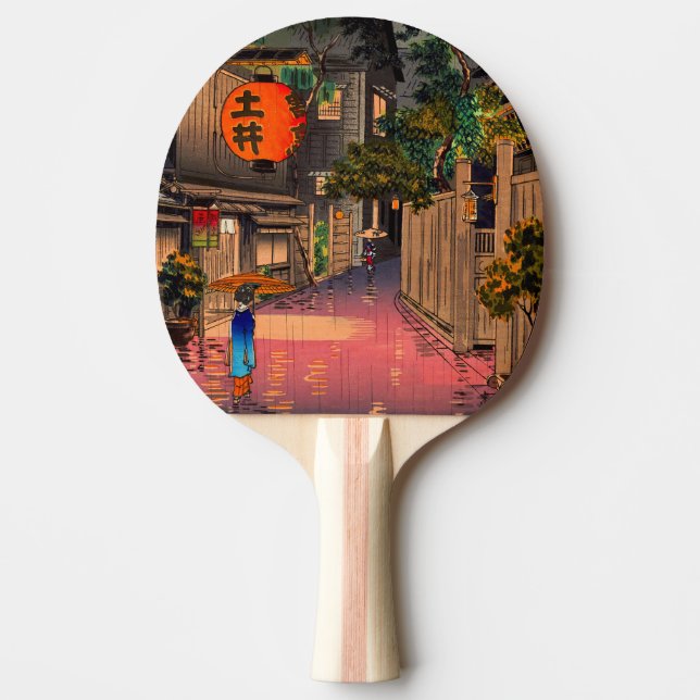 Tsuchiya Koitsu - Evening at Ushigome Ping Pong Paddle (Front)
