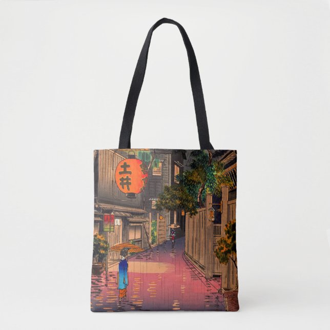 Tsuchiya Koitsu - Evening at Ushigome Tote Bag (Front)