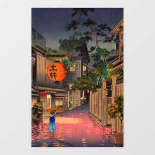 Tsuchiya Koitsu - Evening at Ushigome Window Cling