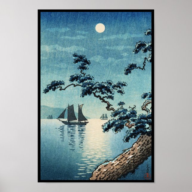 Tsuchiya Koitsu Maiko Sea Shore shin hanga Poster (Front)