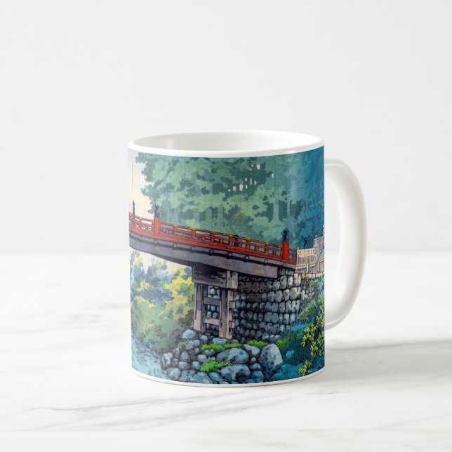 Tsuchiya Koitsu - Sacred Bridge at Nikko Coffee Mug (Front Right)