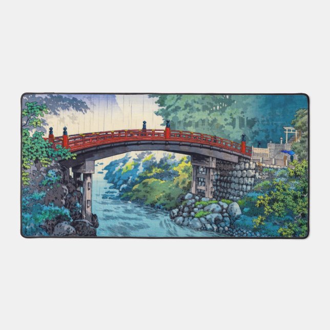 Tsuchiya Koitsu - Sacred Bridge at Nikko Desk Mat (Front)