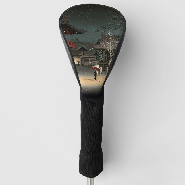Tsuchiya Koitsu - Snow at Nezu Shrine Golf Head Cover (Front)