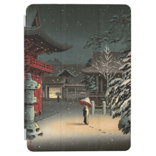 Tsuchiya Koitsu - Snow at Nezu Shrine iPad Air Cover
