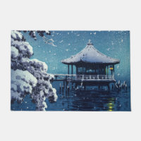 Tsuchiya Koitsu - Snow on the Ukimido at Katada