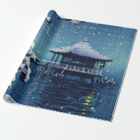 Tsuchiya Koitsu - Snow on the Ukimido at Katada