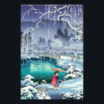 Tsuchiya Koitsu - Spring Snow at Maruyama Photo Print<br><div class="desc">Spring Snow at Maruyama,  Kyoto (Haru no yuki,  Kyoto Maruyama) - Tsuchiya Koitsu,  Woodblock colour print,  1936</div>