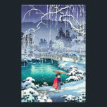 Tsuchiya Koitsu - Spring Snow at Maruyama Photo Print<br><div class="desc">Spring Snow at Maruyama,  Kyoto (Haru no yuki,  Kyoto Maruyama) - Tsuchiya Koitsu,  Woodblock colour print,  1936</div>