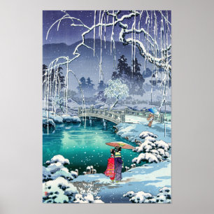 Tsuchiya Koitsu - Spring Snow at Maruyama Poster