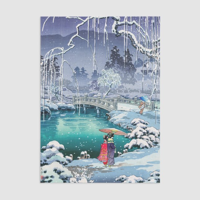 Tsuchiya Koitsu - Spring Snow at Maruyama Tissue Paper (Creator Uploaded)