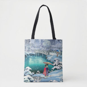 Tsuchiya Koitsu - Spring Snow at Maruyama Tote Bag
