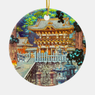 Tsuchiya Koitsu The Gate Yomei the Nikko Shrine Ceramic Tree Decoration