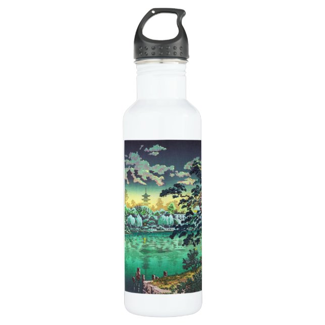 Tsuchiya Koitsu Ueno Shinobazu Pond art 710 Ml Water Bottle (Front)