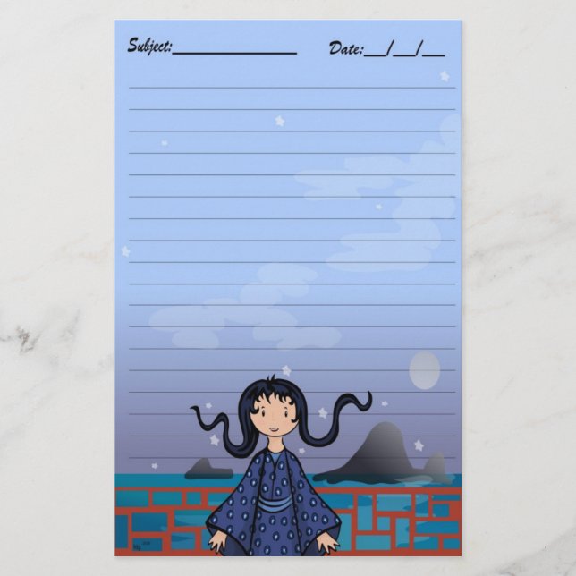 Tsuki no Yoru Stationery (Front)