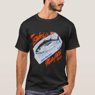 Tsukiji Fish Market Tuna Crate Retro Japanese Stre T-Shirt