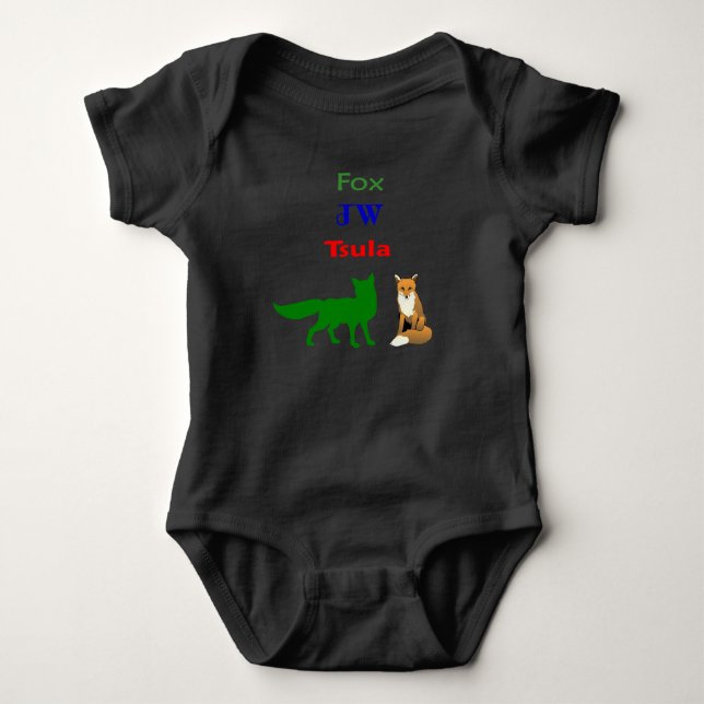 TSULA - Cherokee Fox Apparel Baby Bodysuit (Front)