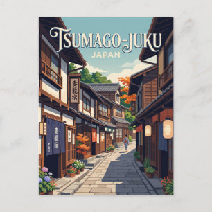 Tsumago, Japan, alley Japan Postcard