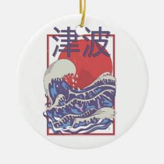 Tsunami Ceramic Tree Decoration