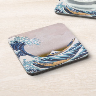 Tsunami Great Wave off Kanagawa Japan by Hokusai Coaster