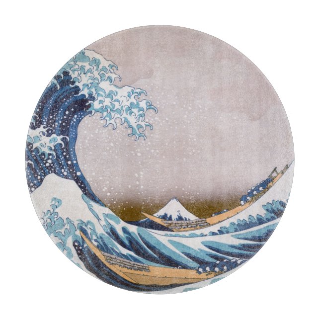 Tsunami Great Wave off Kanagawa Japan by Hokusai Cutting Board (Front)
