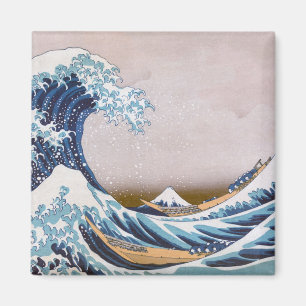 Tsunami Great Wave off Kanagawa Japan by Hokusai Magnet