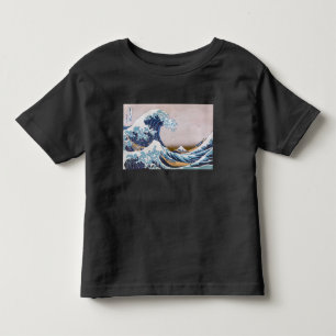 Tsunami Great Wave off Kanagawa Japan by Hokusai Toddler T-Shirt