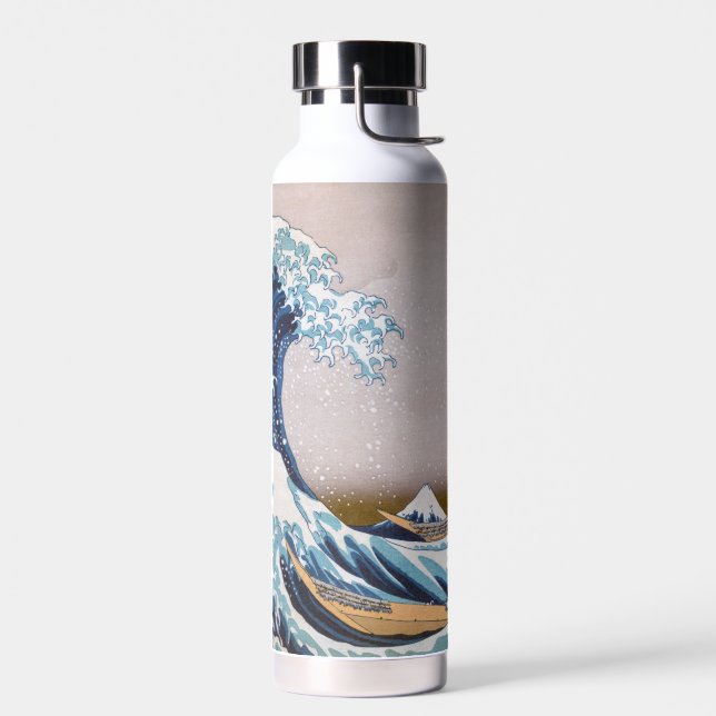 Tsunami Great Wave off Kanagawa Japan by Hokusai Water Bottle (Left)